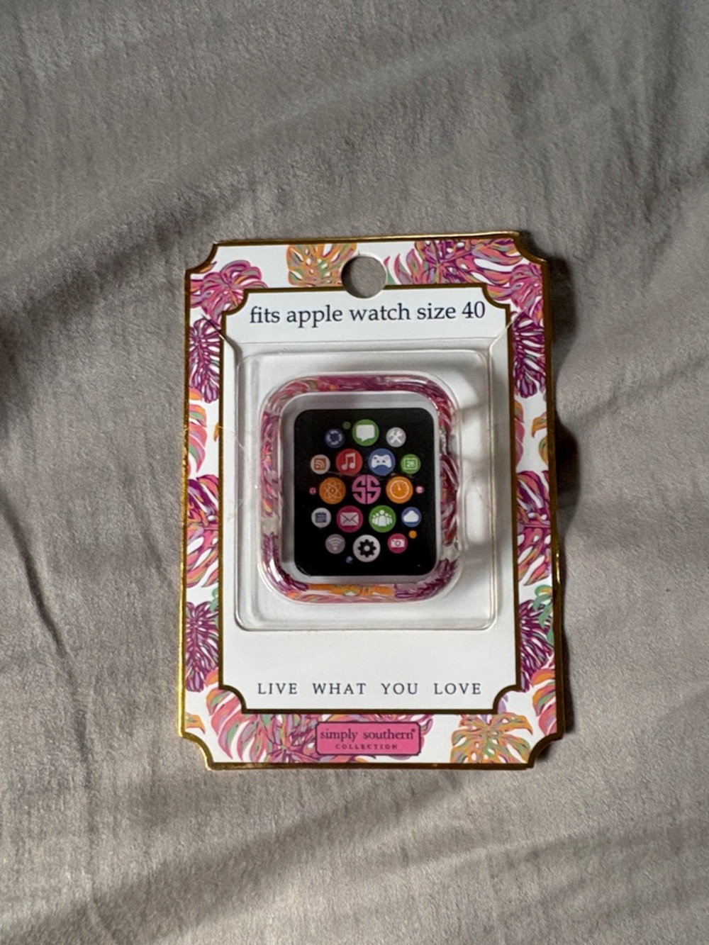 Simply Southern Pink Floral Apple Watch Case - Fits 40mm